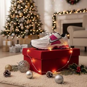 Nike Festive White and Pink Sneakers
